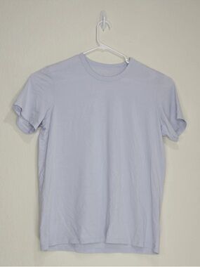 Lululemon 5 Year Basic T-Shirt Crew Neck Light Blue Purple Size L Mens